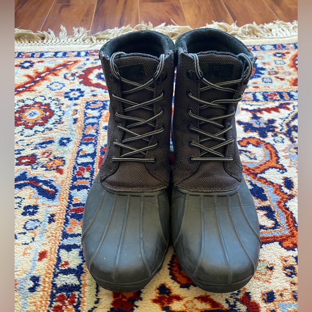 Sperry Top Sider black duck boot